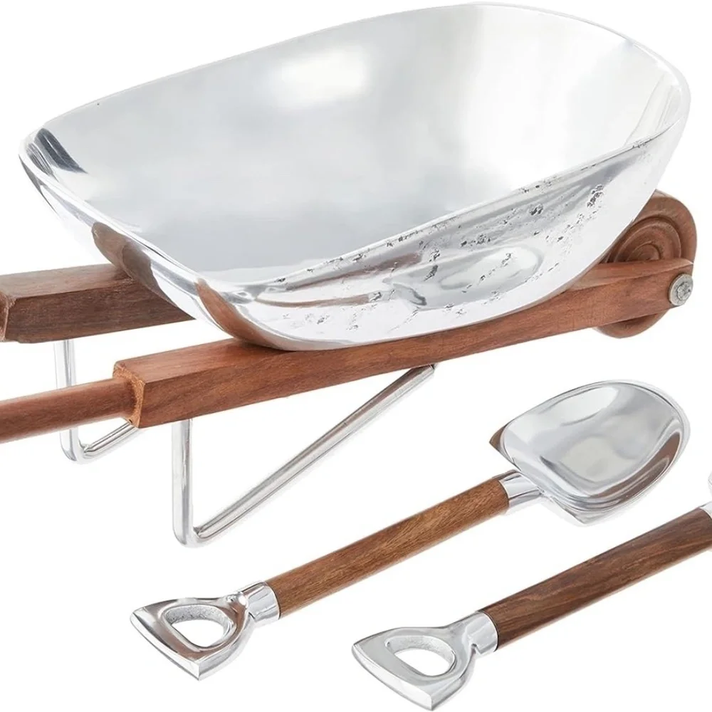 Godinger Wheelbarrow Salad Bowl & Servers,‎ Alternative Metal